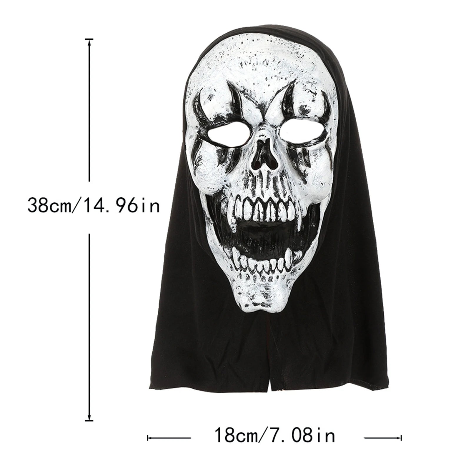 Halloween Latex Mask Screaming Zombie Full Head Mask Cosplay Scary Ghost Face Prop for Party Costume Conventions Peaceful Pleasures Health and Wellness