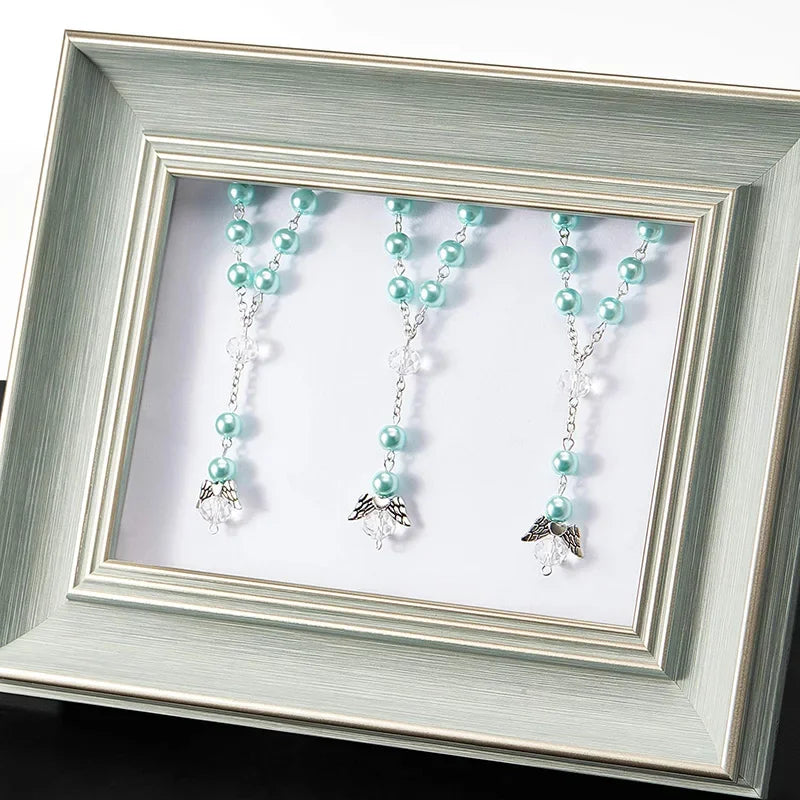 Angel Wing Cross Bracelet | Baptism & Communion Gift for Kids Religious Gift Bracelet Peaceful Pleasures Health and Wellness