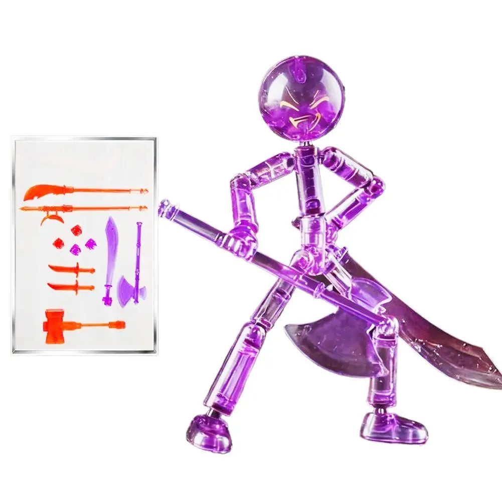 3D Printed Poseable Stickman Action Figure – DIY Assembly Kit