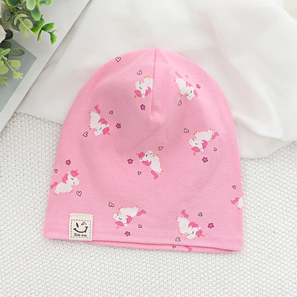 Kids Beanie Hat | Soft Cotton Spring Autumn Boys Girls Ages 1–8