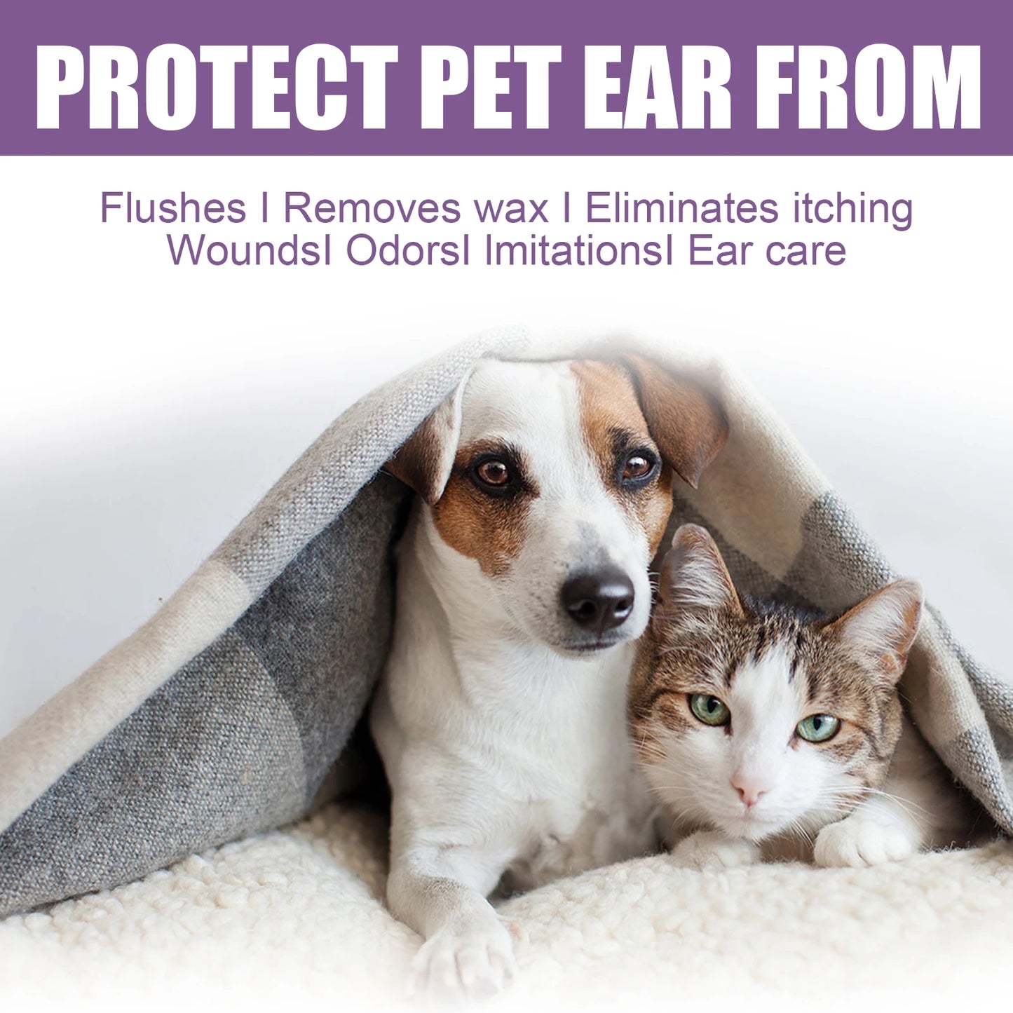YEGBONG Pet Ear Cleaner Dogs & Cats – Natural Ear Wash 118ml