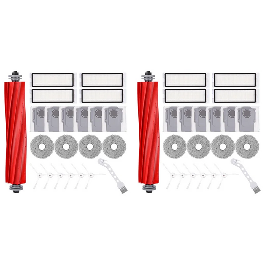 A36T-2 Set For Roborock Q Revo PRO/Q Revo S/Q Revo Maxv Robot Vacuum Parts Main Side Brush Hepa Filter Mop Cloth Dust Bags Peaceful Pleasures Health and Wellness As Shown