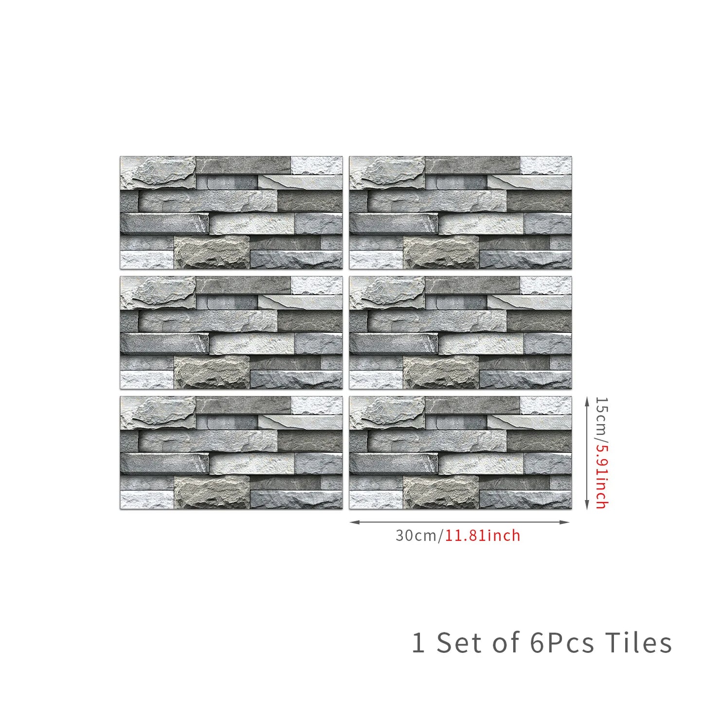 New stone-patterned crystal self-adhesive wall film for kitchen and bathroom, waterproof and moisture-proof wallpaper Peaceful Pleasures Health and Wellness FG-L6 6PS
