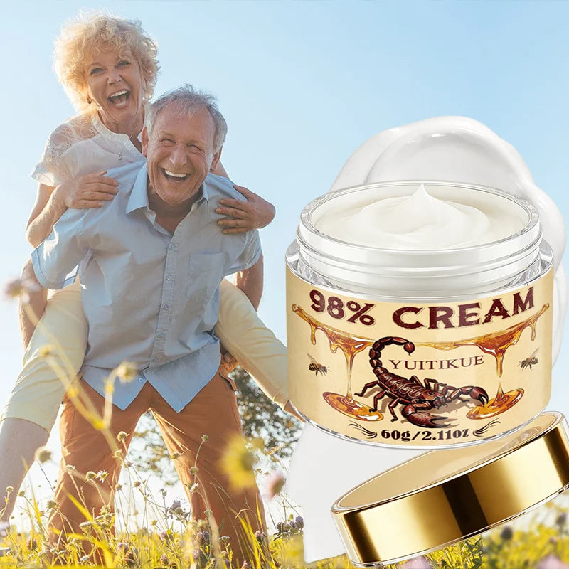 YUITIKUE 98% Scorpion Bee Venom Cream 60g Soothing & Nourishing Care for Skin Comfort Peaceful Pleasures Health and Wellness