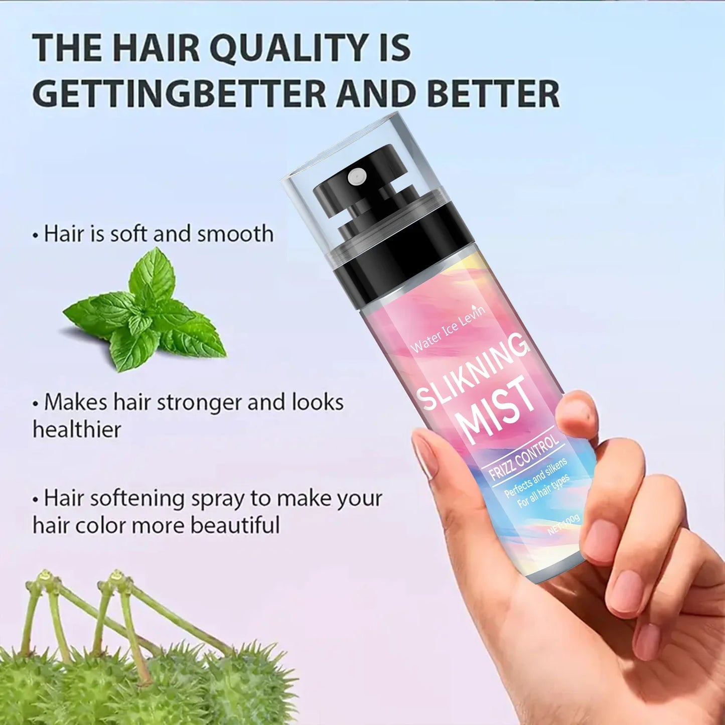 100ml No-Wash Hair Spray – Lotus-Effect Volume & Styling