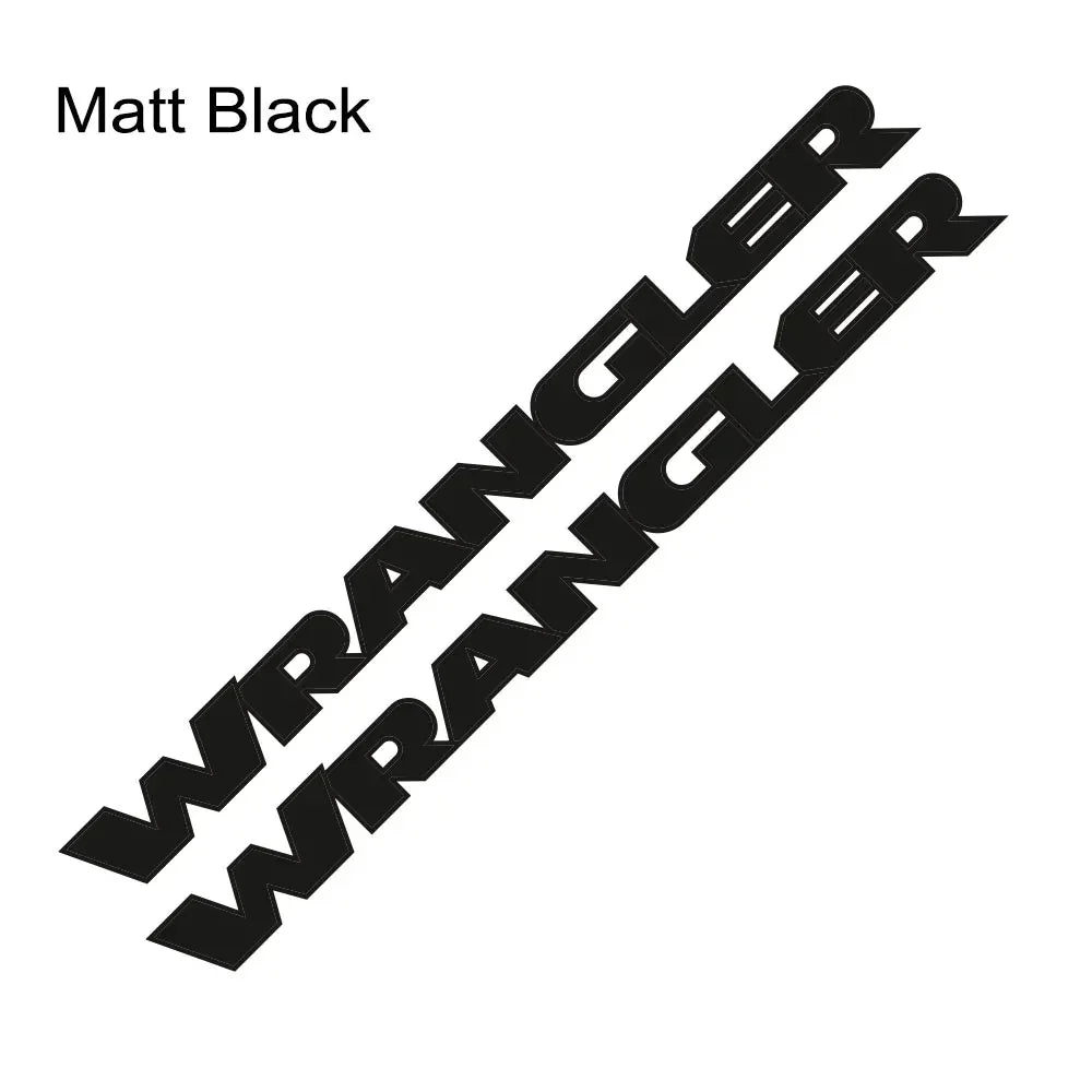 Jeep Wrangler JK JL TJ YJ Hood Vinyl Decal Stickers – 2pc