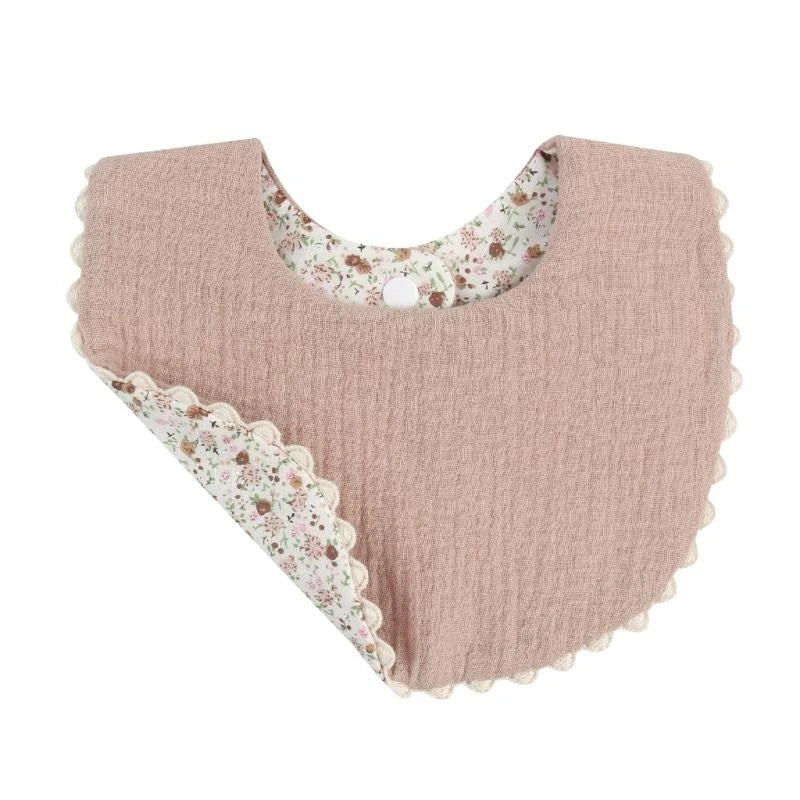 Cotton Baby Drool Bibs & Burp Cloth | Soft Absorbent Infant Bib