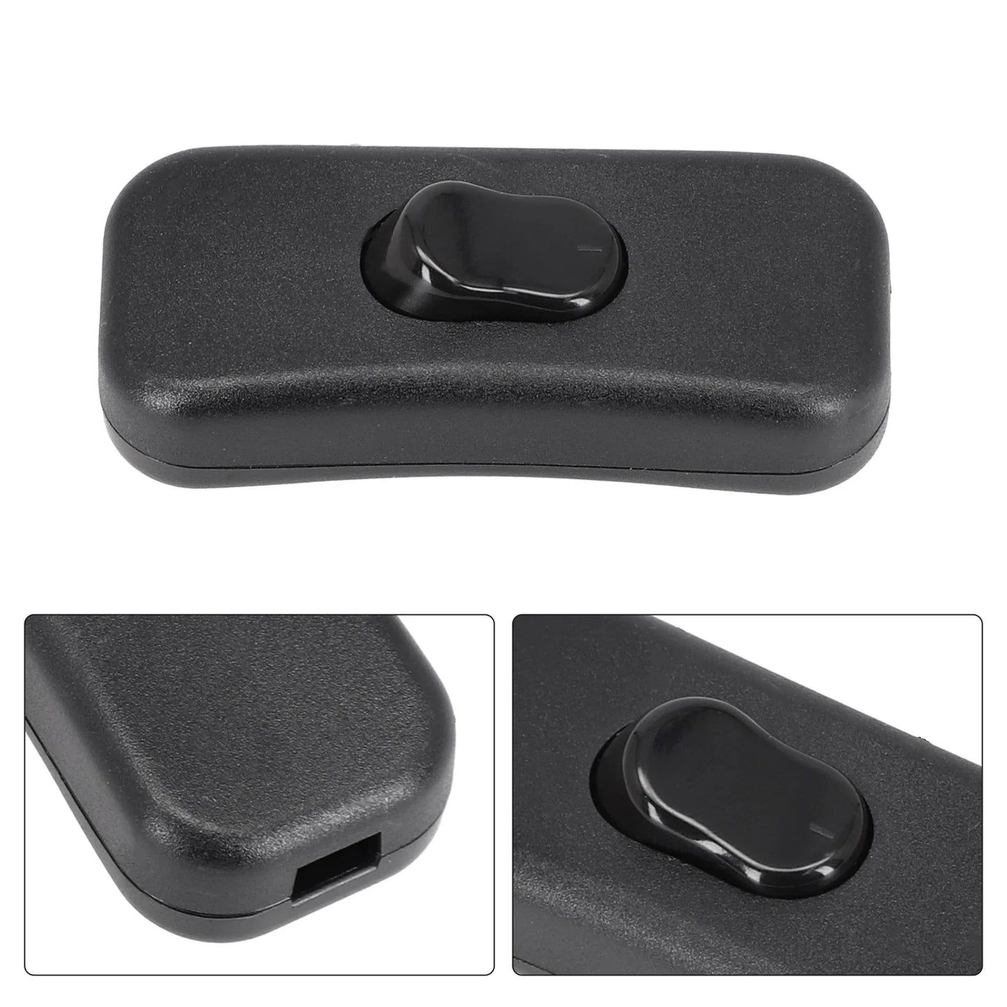 Inline Rocker Cord Switch On/Off for Desk & Floor Lamps – Model 303