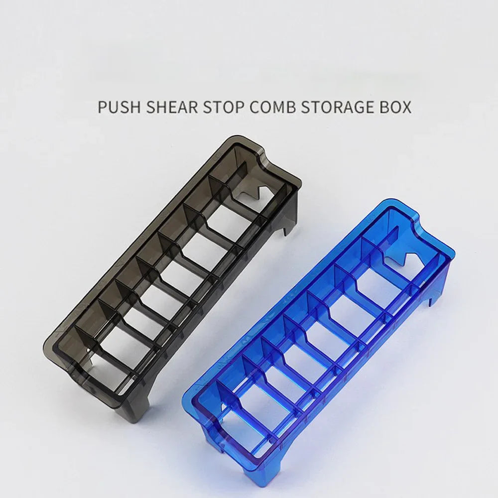 Barber Clipper Comb Storage Box – Transparent Salon Organizer
