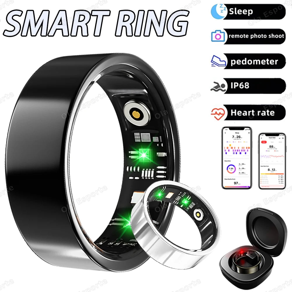 Smart Ring Heart Rate Sleep & Blood Oxygen Tracker | 5ATM