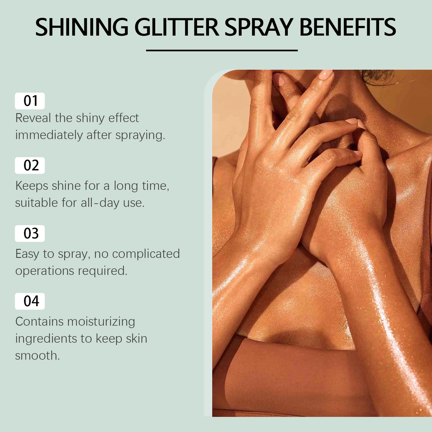Glitter Highlighter Spray – Hair, Body & Clothes | 100ml