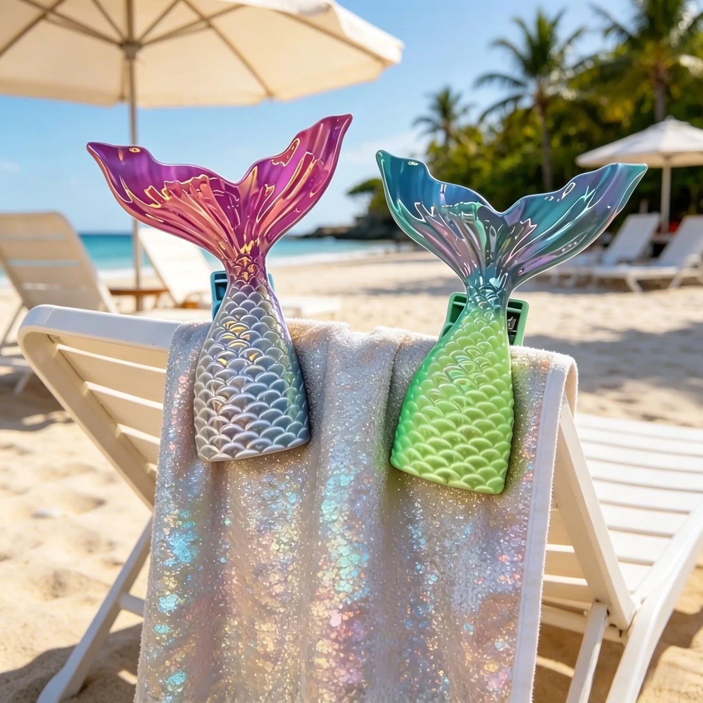 Windproof Beach Towel Clips for Chairs, Racks & Patio Beach Towel Clips Peaceful Pleasures Health and Wellness