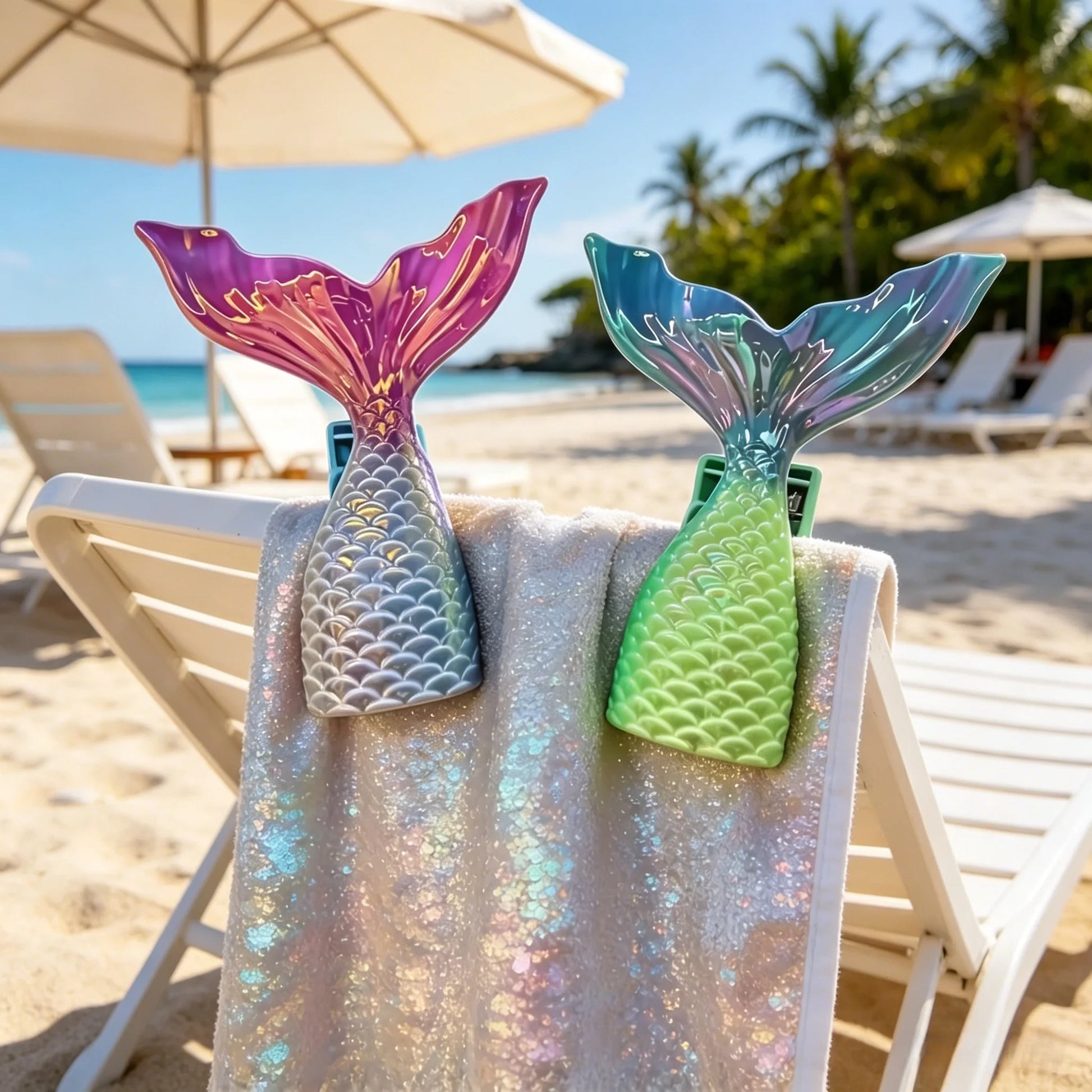Windproof Beach Towel Clips for Chairs, Racks & Patio Beach Towel Clips Peaceful Pleasures Health and Wellness