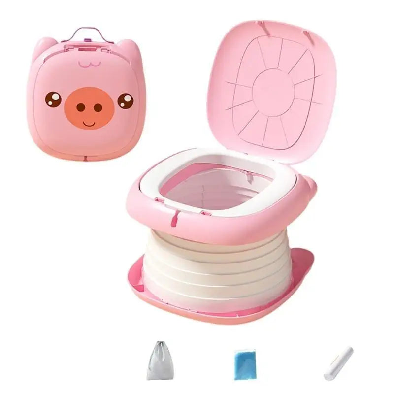 3-in-1 Foldable Baby Potty Training Chair | Portable Travel Toilet