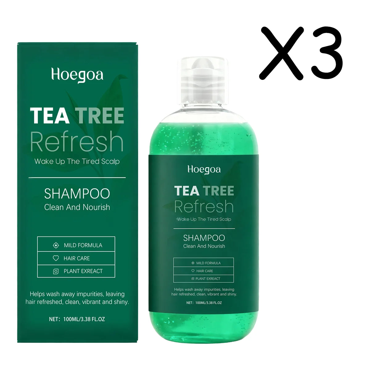 Jaysuing Tea Tree Shampoo – Peppermint Lavender Rosemary 100ml
