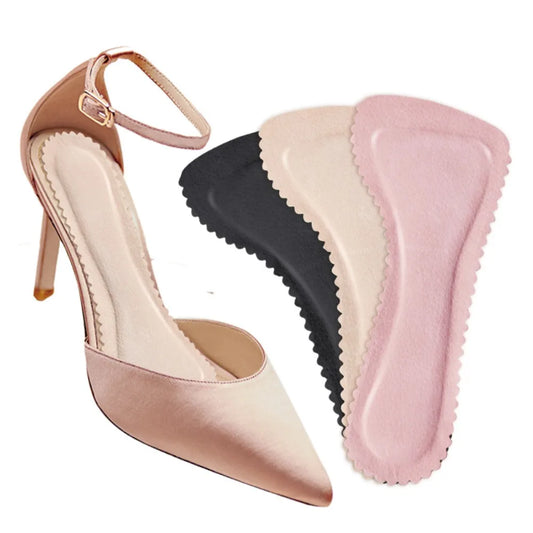 1pair Self-adhesive Sandals Insoles Antislip Sweat-absorbent High Heel Shoes Non-slip Stickers Thick Pads Soft Bottom Cushion Peaceful Pleasures Health and Wellness