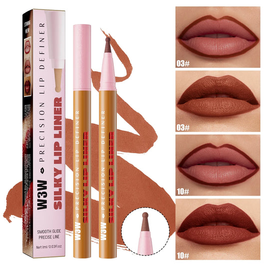 W3W Waterproof Matte Lip Liner Pencil – High Pigment & Long-Lasting Lip Liner Pencil Oasis Select