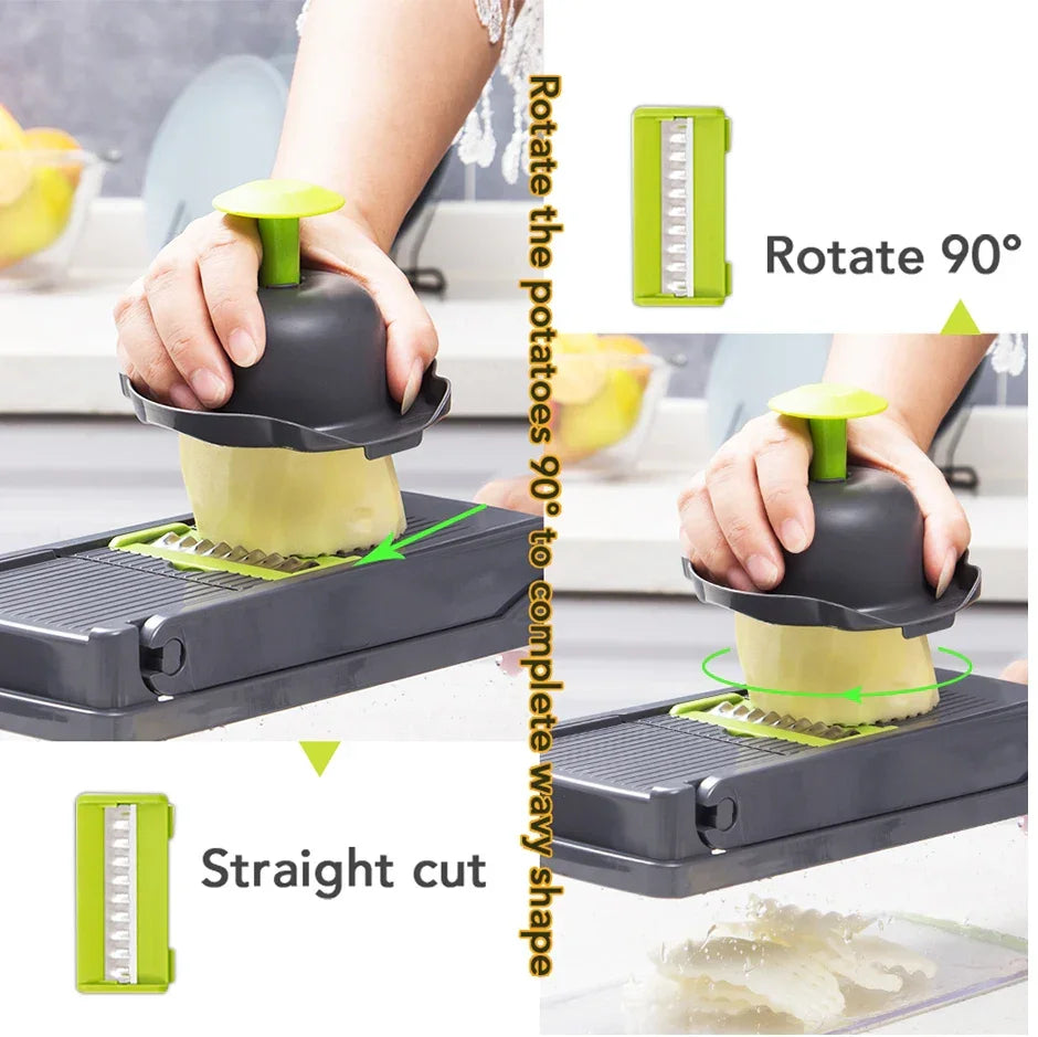 Vegetable Chopper Multifunctional Grater Cutter Kitchen Tools Peaceful Pleasures Health and Wellness
