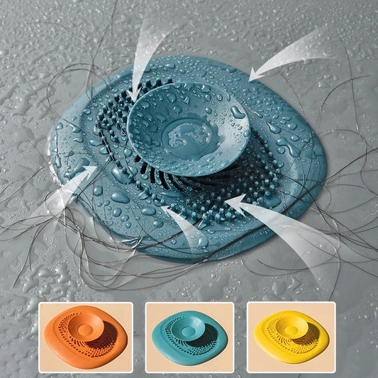 Silicone Sink Drain Strainer & Hair Catcher – Universal Stopper Drain Strainer Peaceful Pleasures Health and Wellness