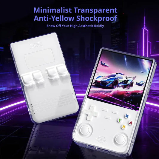 R36S Ultra Transparent Silicone Case – Shockproof & Anti-Scratch Console Protective Case Oasis Select