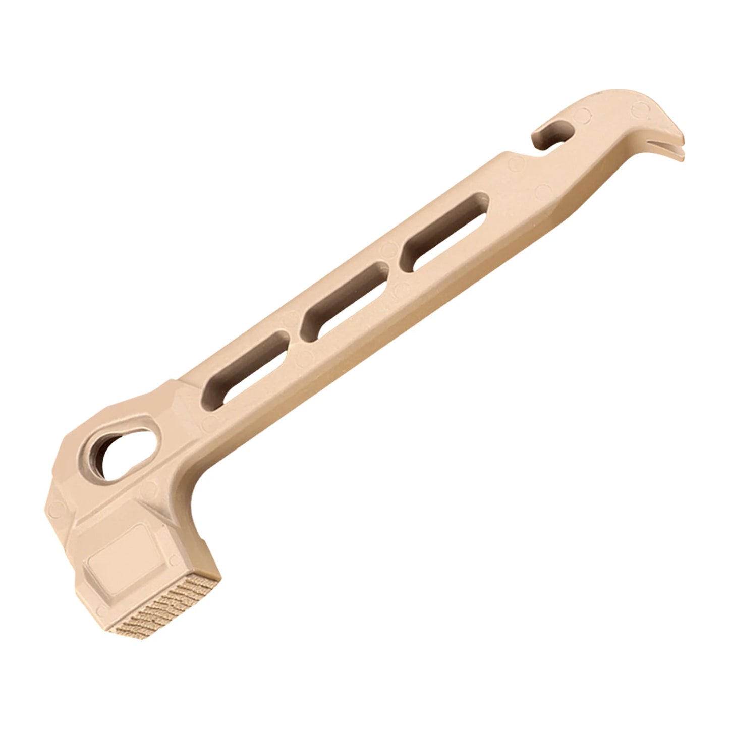 PE Tent Stakes Hammer with Stake Puller Hole Plastic Mallet Anti-slip Lightweight for Camping Stakes Tent Pegs Nail Spike Garden Peaceful Pleasures Health and Wellness B Khaki