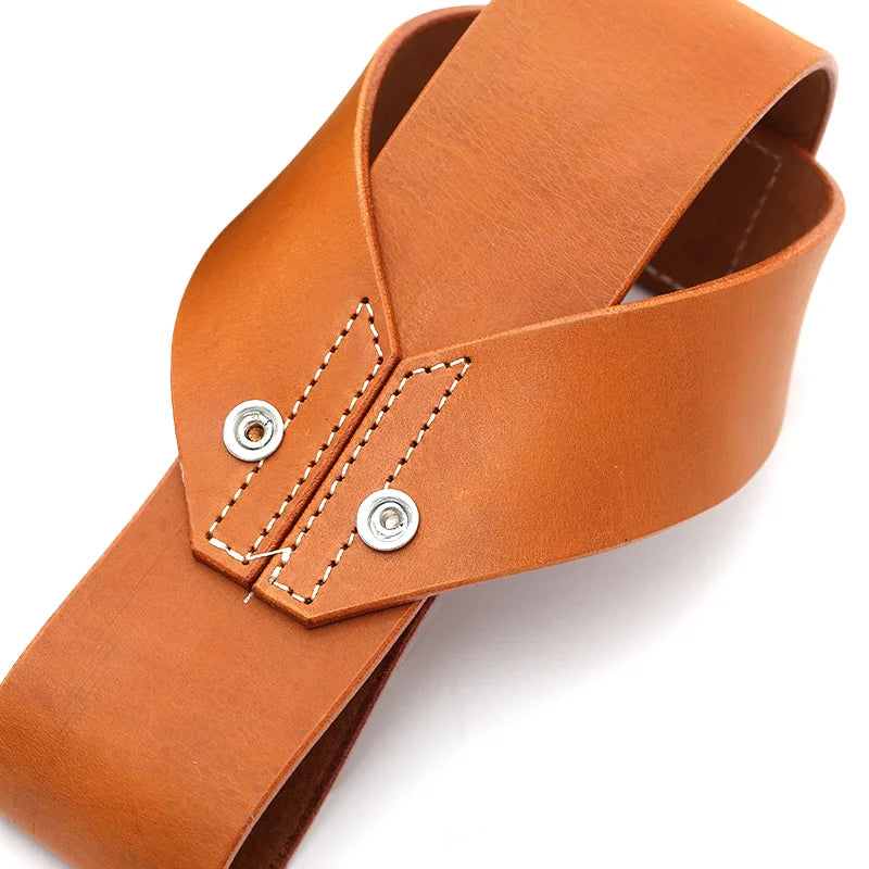 Archery Bow Holder Compound Hanging Carry Strap Portable Cowhide