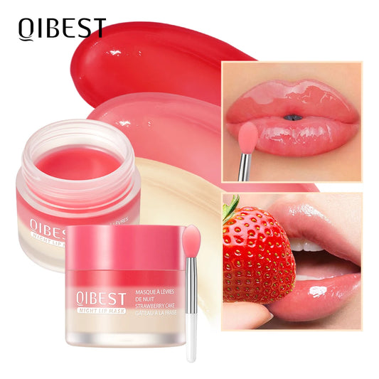 QIBEST Lip Sleeping Mask Soften Cracking Lip Dead Skin Remover Dry Lips Treatment Exfoliant for Lips Nourish Jelly Lip Mask Peaceful Pleasures Health and Wellness
