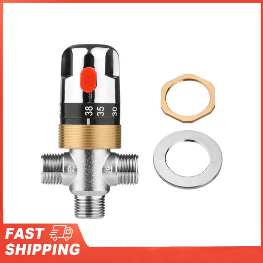 Thermostatic Temperature Control Valve Cold Water Shower Mixer G1 2 Peaceful Pleasures Health and Wellness