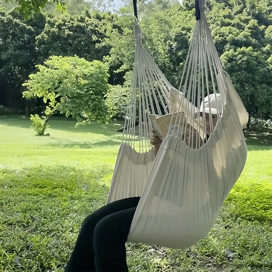 Fabric Hammock Chair Swing | Tie Ropes & Storage Bag Included Hammock Swing Chair Peaceful Pleasures Health and Wellness