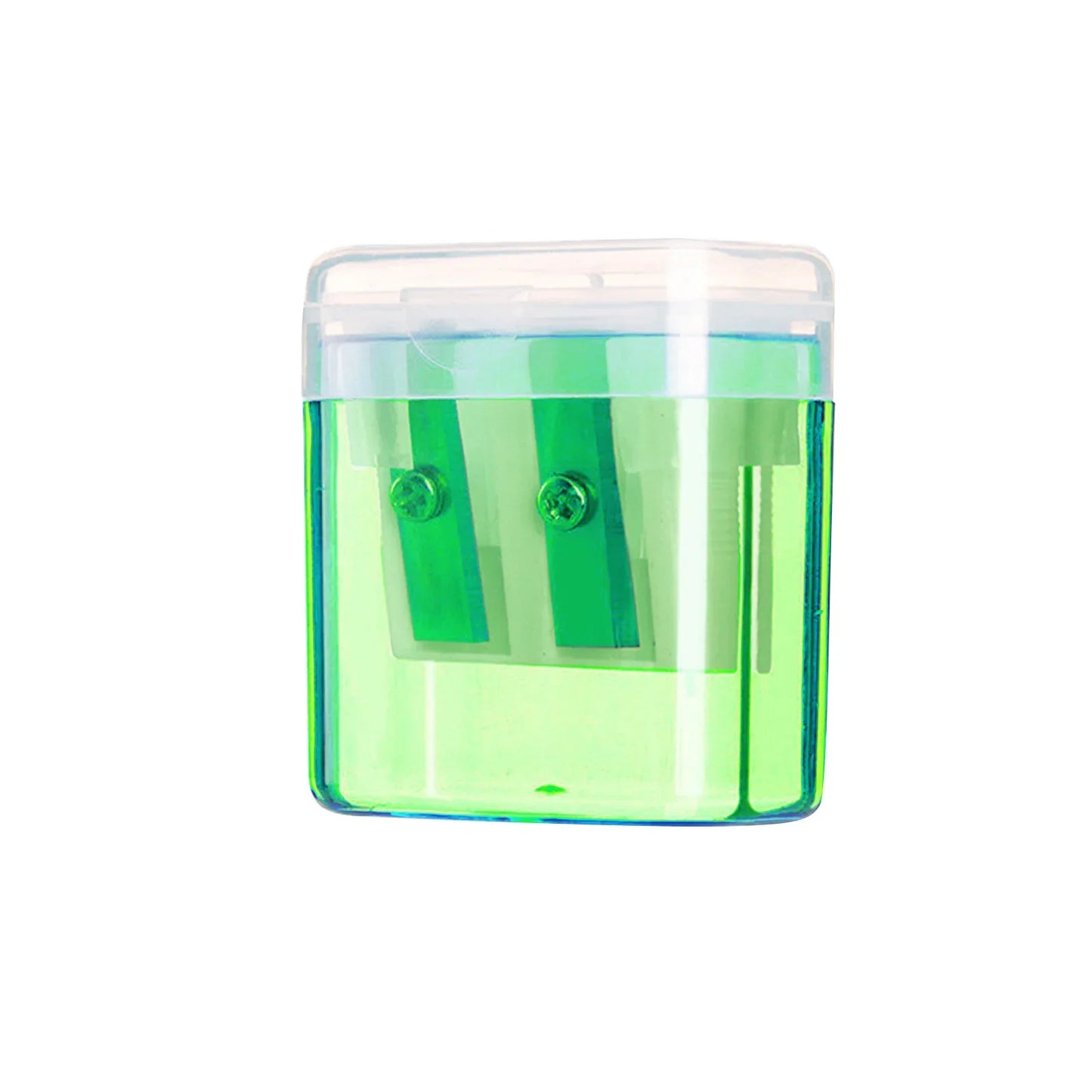 Two-Hole Manual Pencil Sharpener for Kids – Portable with Lid
