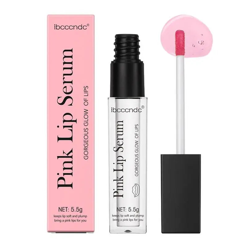 Pink Lip Plumping Serum Gloss – Moisturizing & Long-Lasting