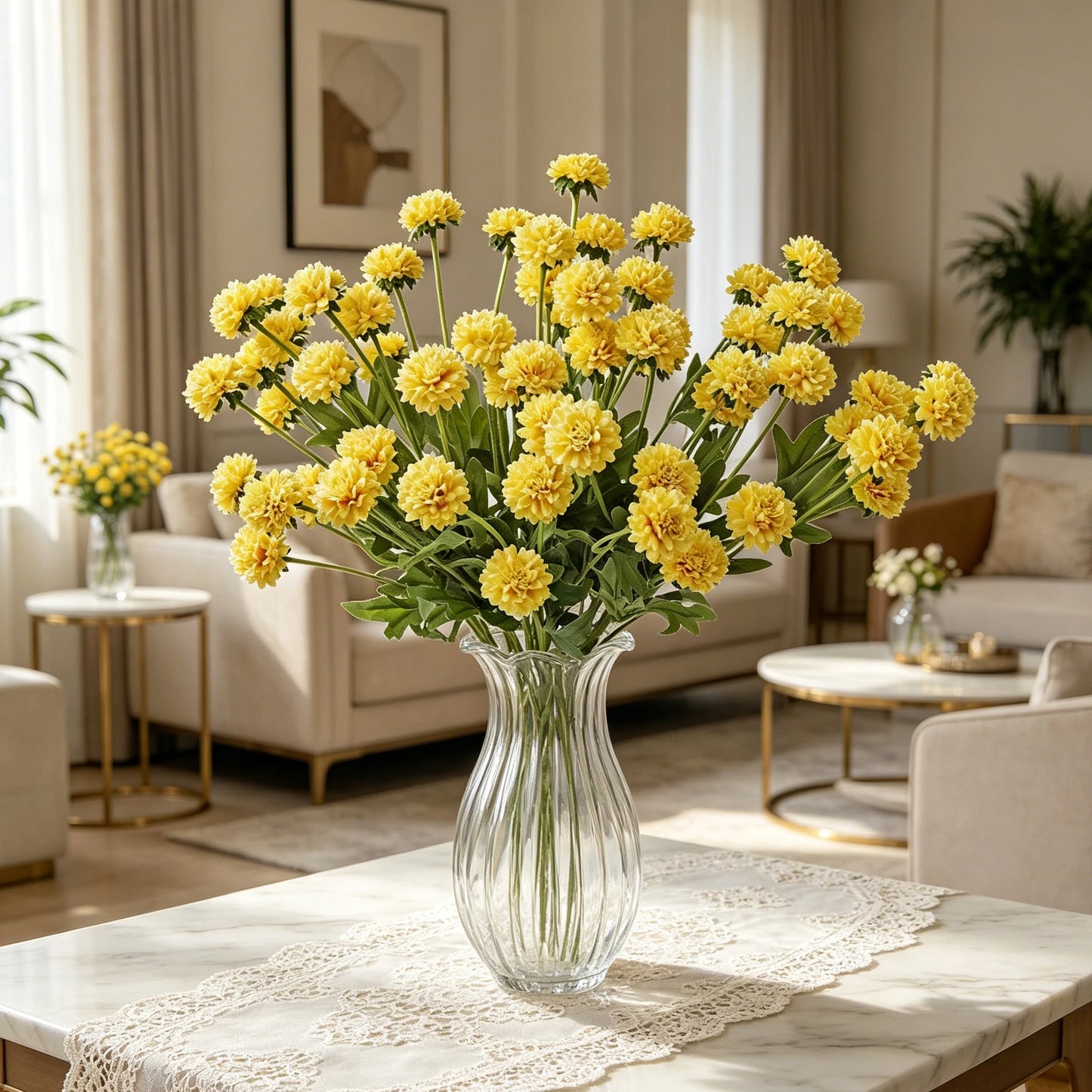 Silk Chrysanthemum Artificial Flowers | Wedding & Home Decor