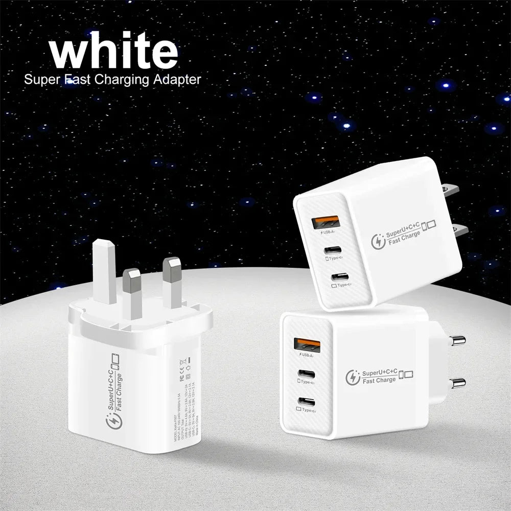 48W USB-C Fast Charger PD 3.0 – iPhone 15, Samsung & More