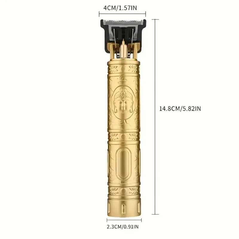 XMSJ Cordless Zero Gap Hair Trimmer & Beard Clipper for Men