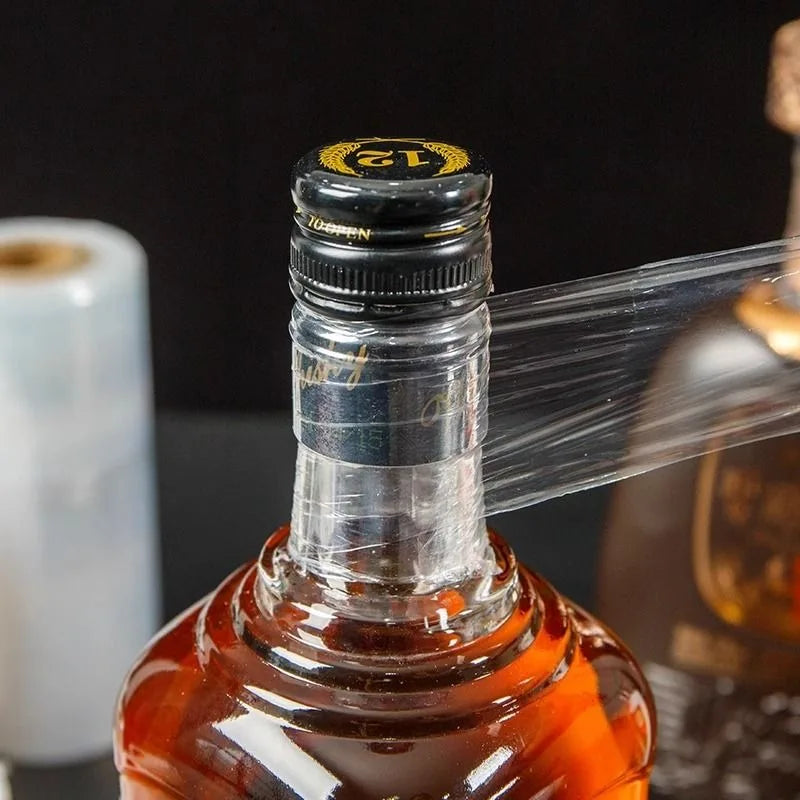 Bottle Sealing Film Sealed Wine Jar Old Wine Anti Leakage Film Anti-aging Anti Volatilization Stretch Bottle Mouth Wrapping Film Peaceful Pleasures Health and Wellness