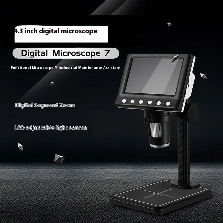 4.3-Inch Digital Microscope Motherboard Maintenance Microscope Coin Identification Electron Microscope Peaceful Pleasures Health and Wellness
