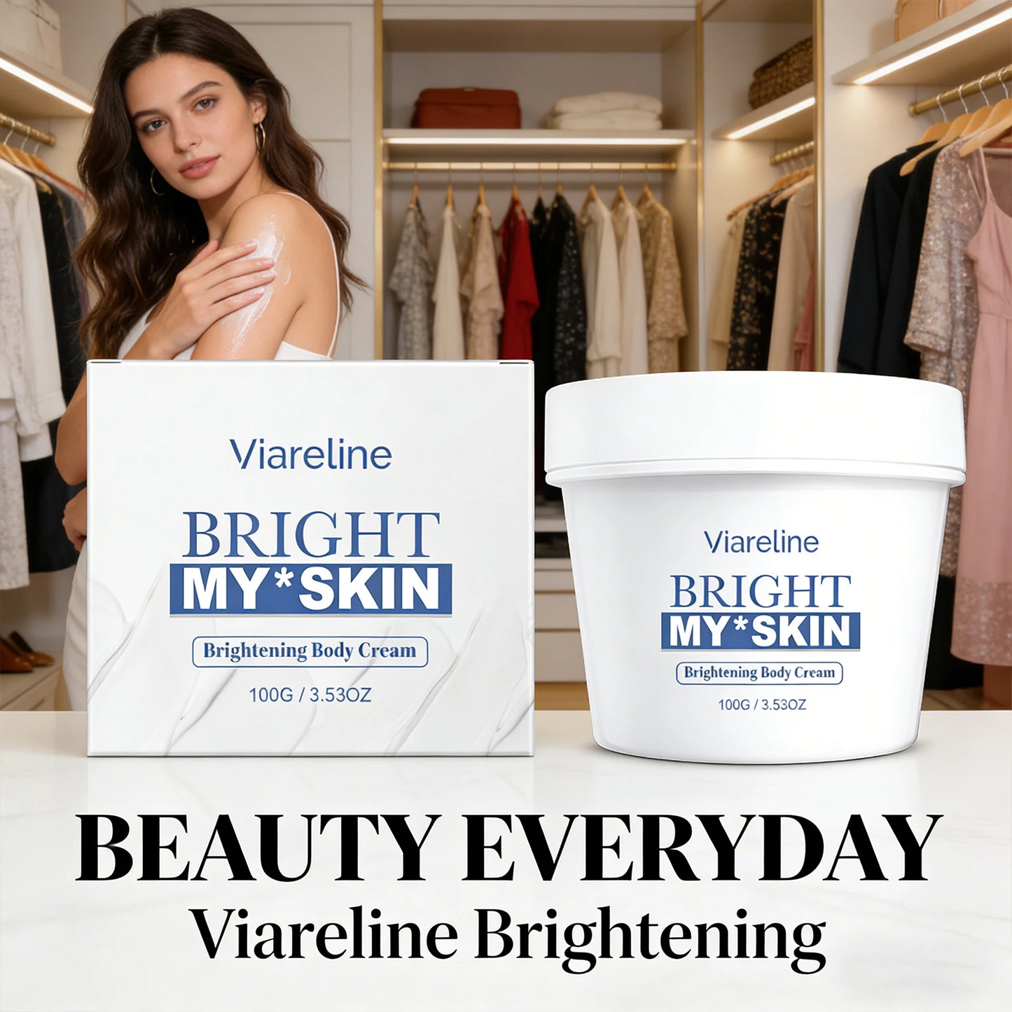 Brightening Body Cream Soothing Skin Improve Dullness Reduce Dark Spot Non-greasy Long-Lasting Moisturizing & Firming Body Lotio Peaceful Pleasures Health and Wellness