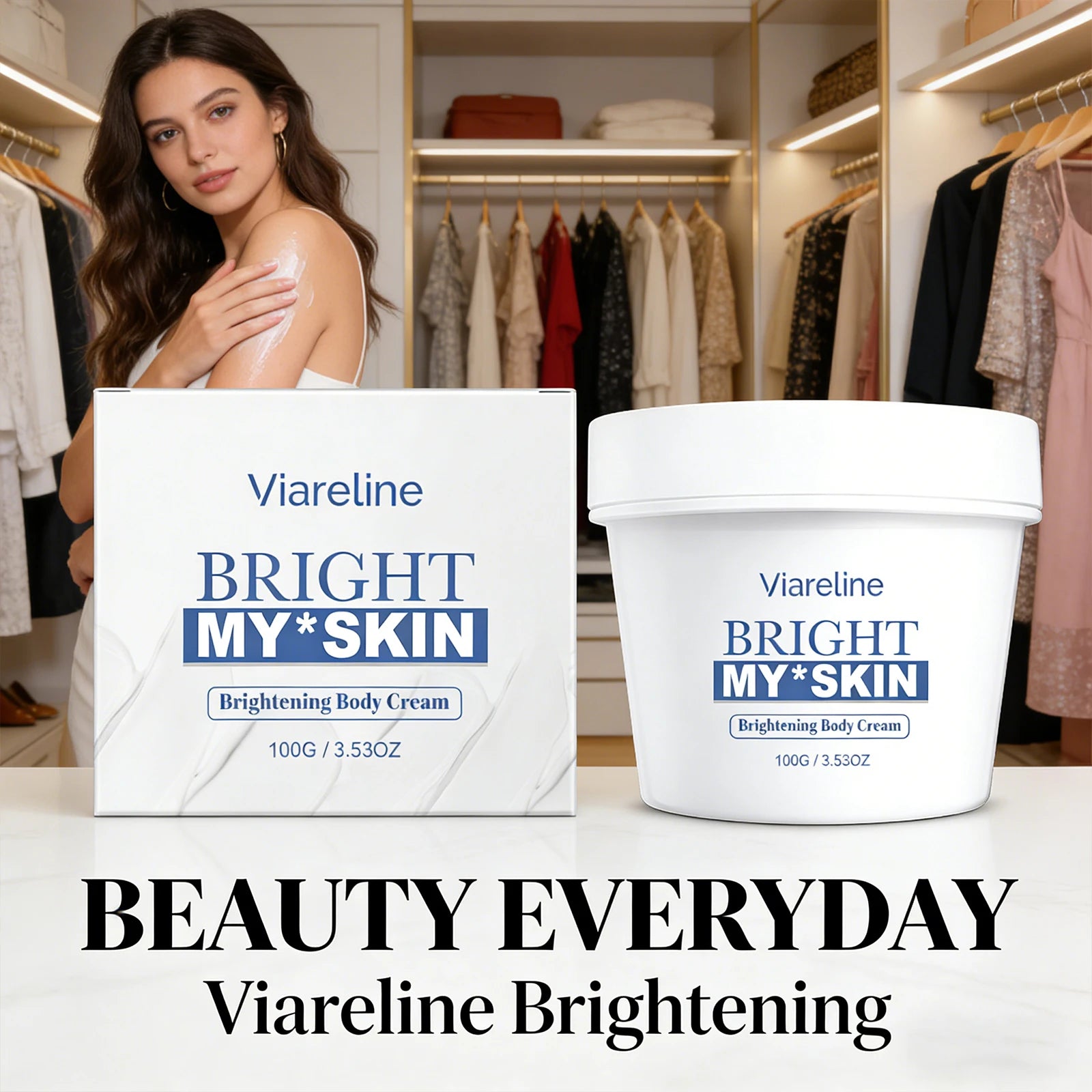 Brightening Body Cream Soothing Skin Improve Dullness Reduce Dark Spot Non-greasy Long-Lasting Moisturizing & Firming Body Lotio Peaceful Pleasures Health and Wellness