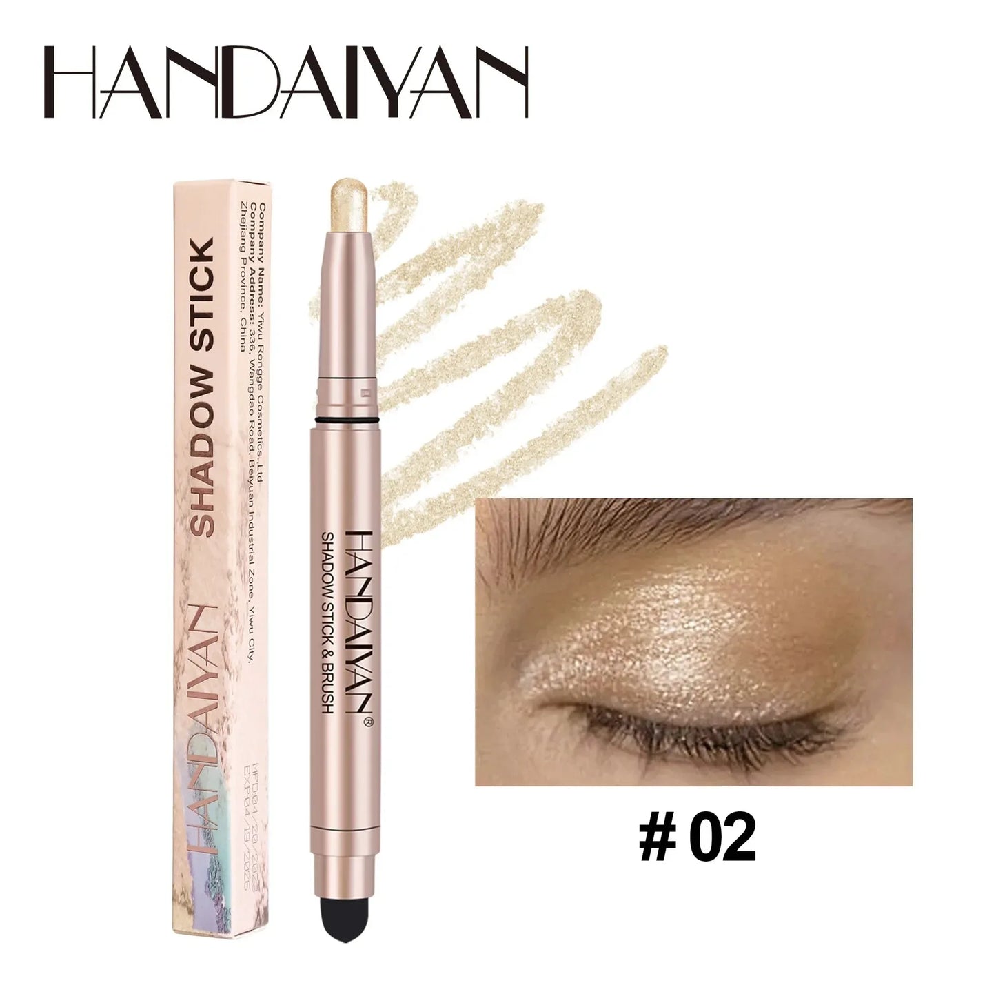 Waterproof Eyeshadow Pencil Stick | Matte Metallic Glitter