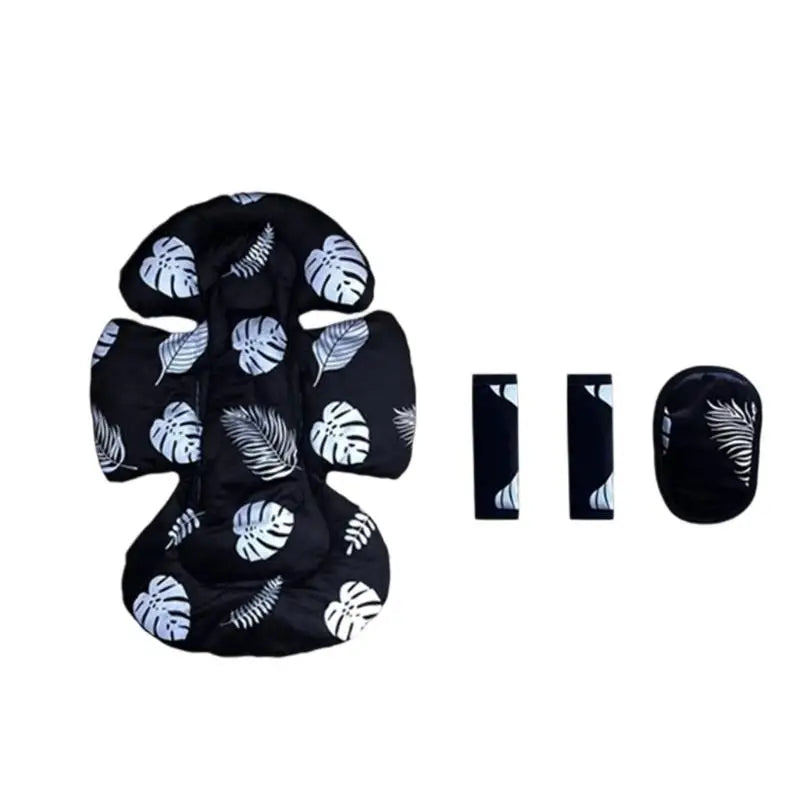 Baby Stroller Cushion Set – Soft Seat Pad & Shoulder Belt Cover