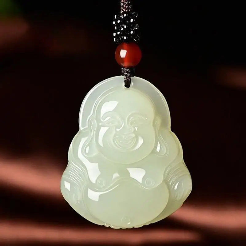 Maitreya Buddha Pendant Necklace – Wealth Blessing Jewelry
