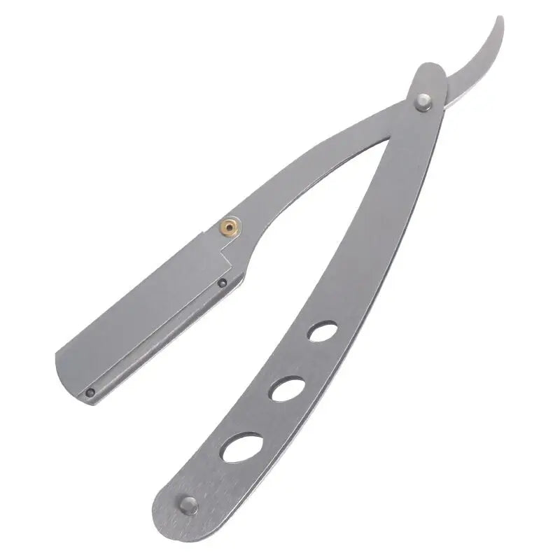 Men's Straight Edge Folding Razor – Stainless Steel Barber Shaver