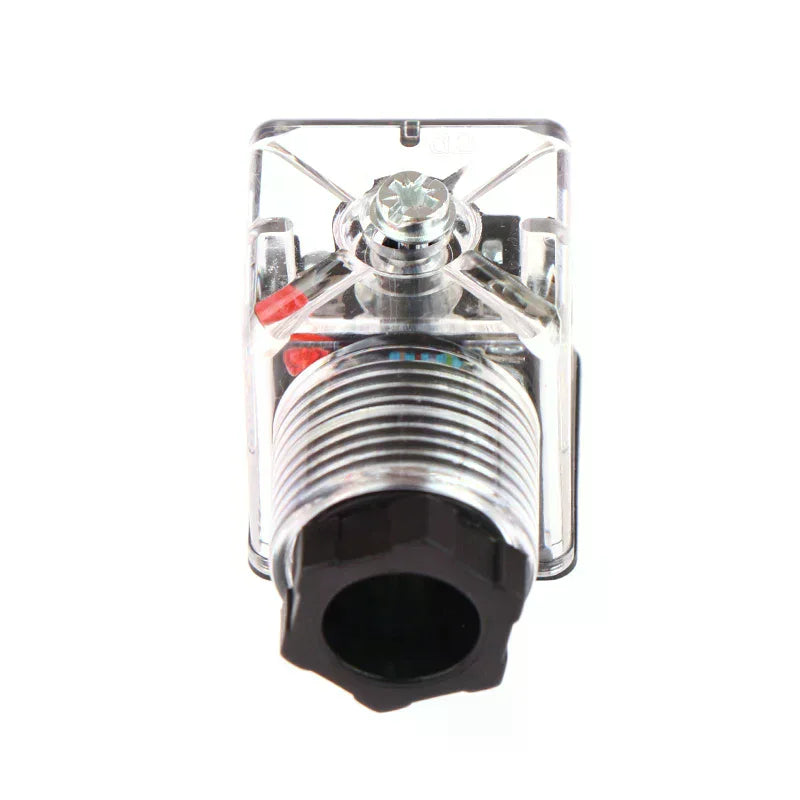 1Pcs DC24 Solenoid Coil Plug Hydraulic Valve Transparent Voltage Universal Accessories Peaceful Pleasures Health and Wellness