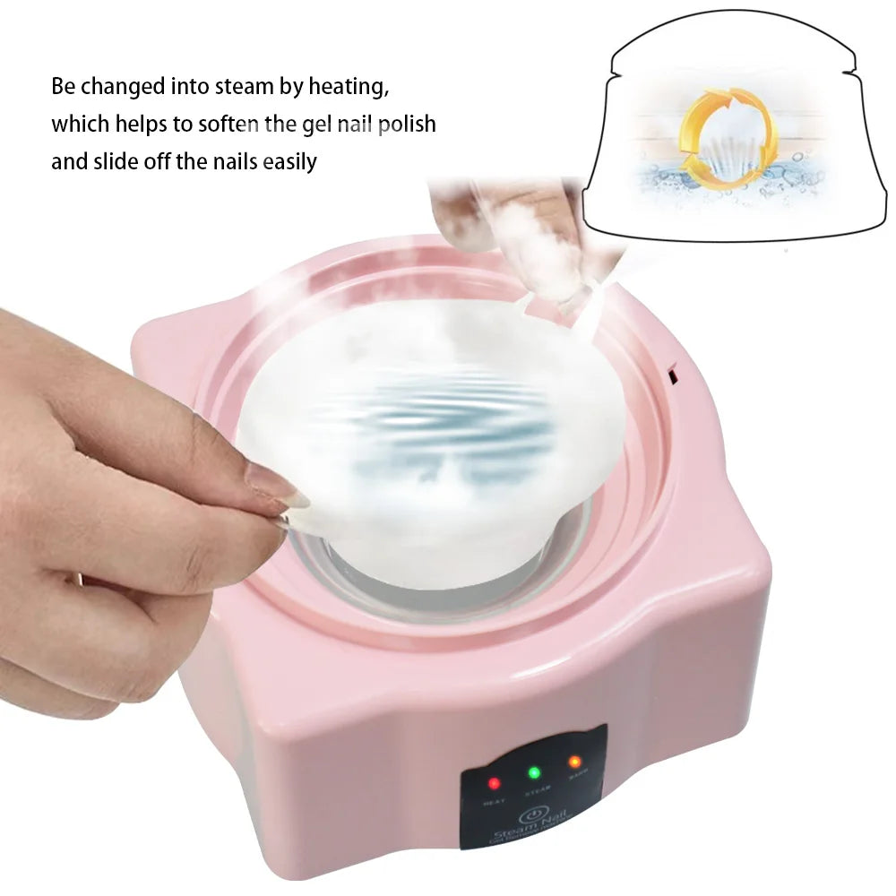 Electric Steam Gel Nail Remover Machine | 36W Salon Tool