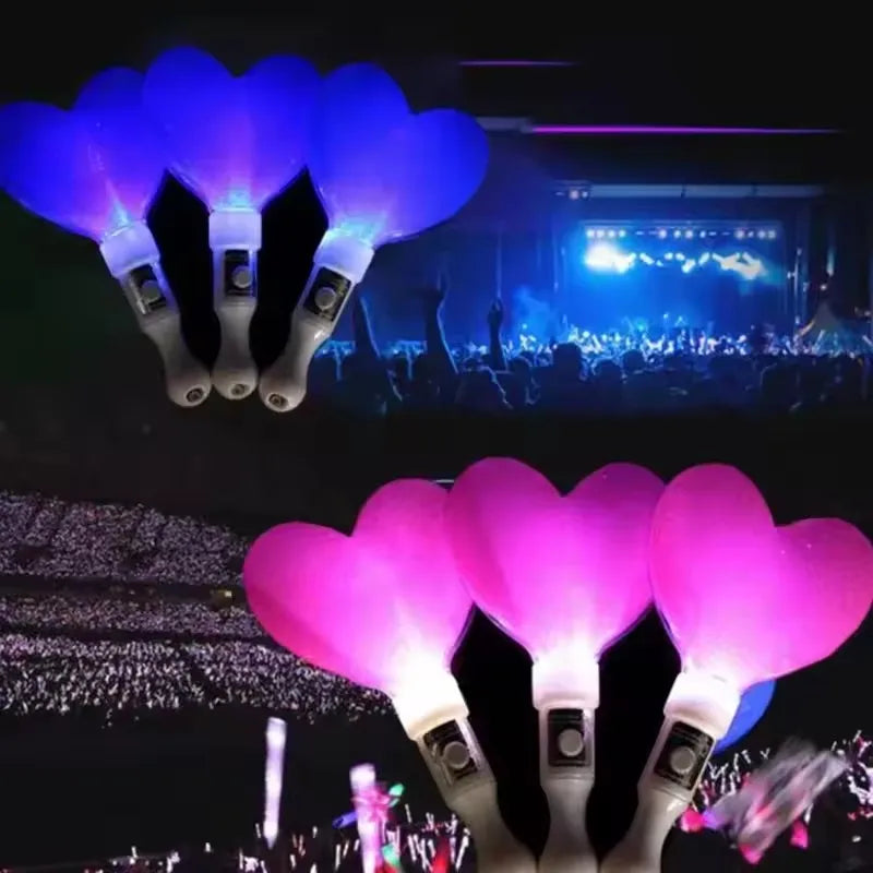 Glow Stick Star & Heart Light-Up Wand | Party Concert Baton