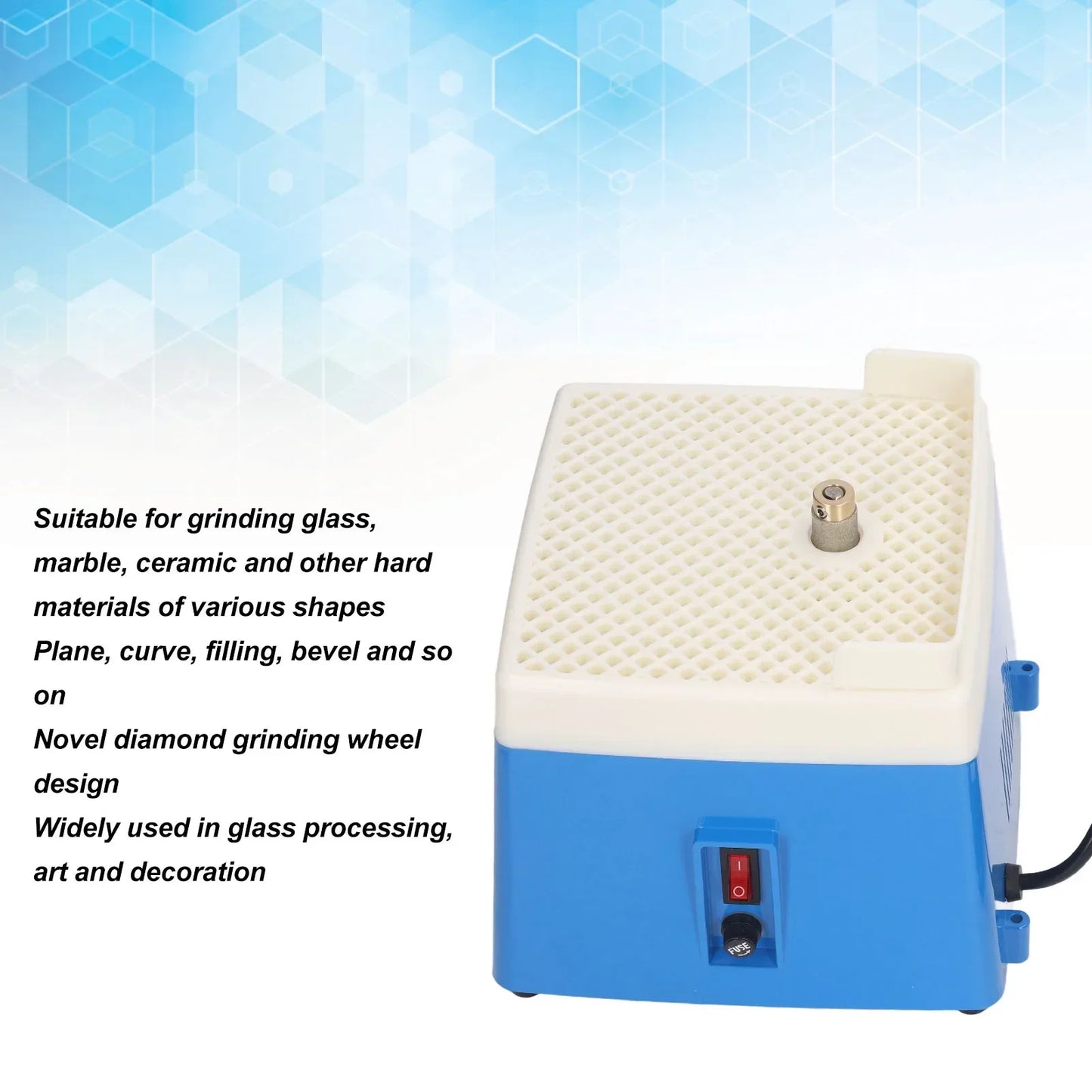Stained Glass Grinder Mini Portable Art Grinding Tool Blue 4200r Min