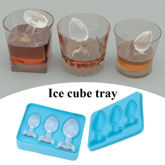 Silicone Ice Cube Mold Tray 3 Cup Shape Make Shot Glass Summer Bar Party Frozen Whiskey Beer Cocktail Cold Drinking Kitchen Tool Peaceful Pleasures Health and Wellness