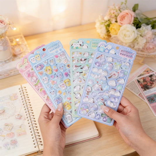 3D Puffy Bird Stickers – Cute Cartoon Decals for Scrapbooking Craft Sticker Set Peaceful Pleasures Health and Wellness