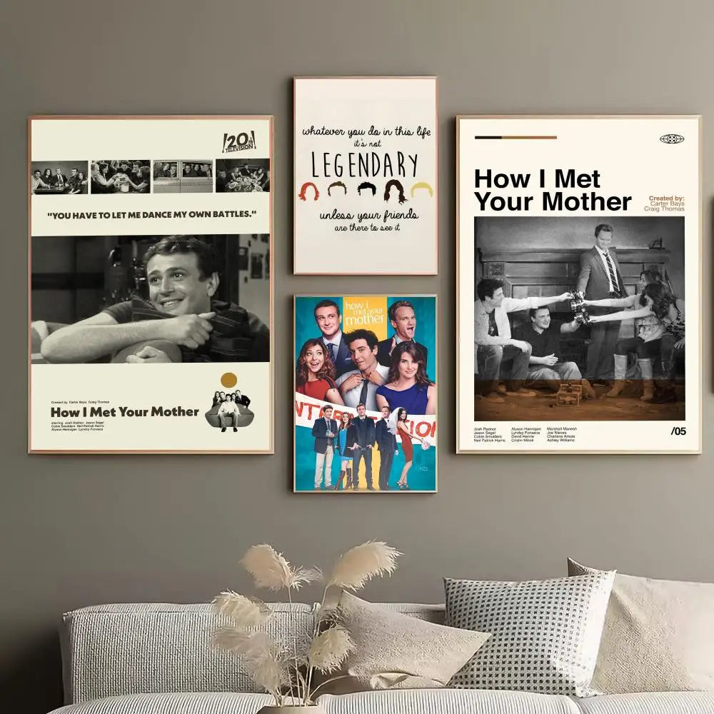 How I Met Your Mother Poster – HD Self-Adhesive Wall Art Wall Art Poster Peaceful Pleasures Health and Wellness