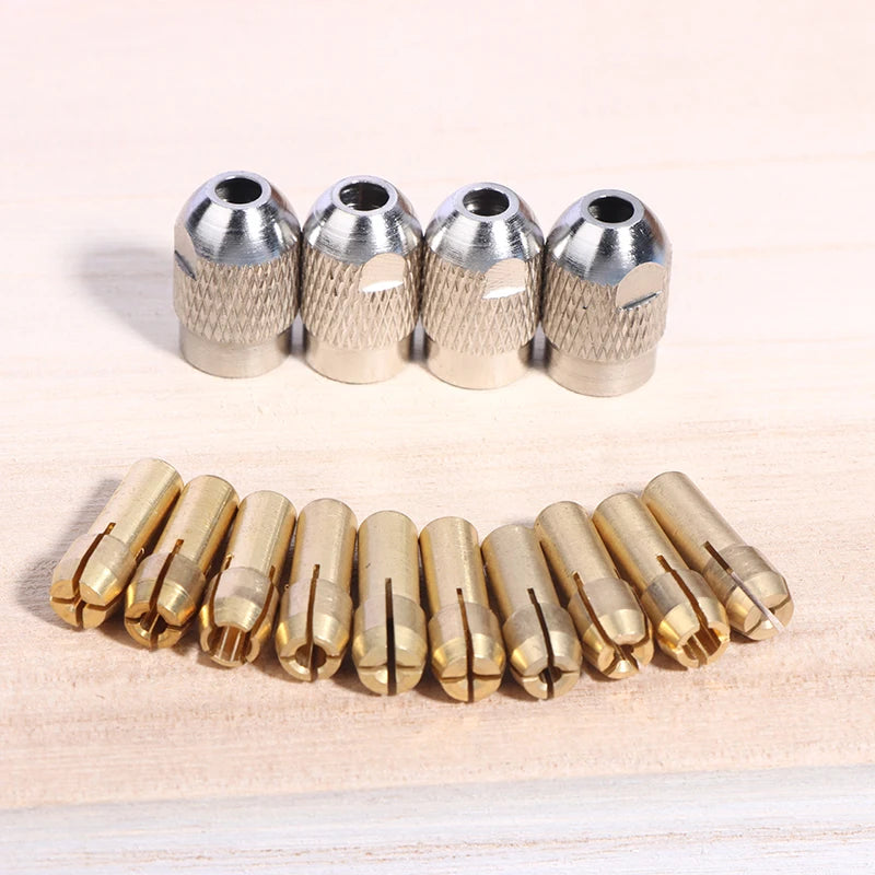 1Set M8 M7 Nuts Drill Chucks Adapter Mini Drill Chucks For Chuck Adapter Micro Collet Brass Power Rotary Tool Peaceful Pleasures Health and Wellness